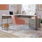 Sauder L-Desk, 57.09 in D X 29.53 in H, 59.68 in W X Engineered wood, Metal 433237 - alternate 1